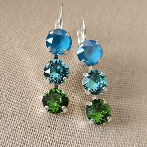 Austrian Crystal Earrings in Silver